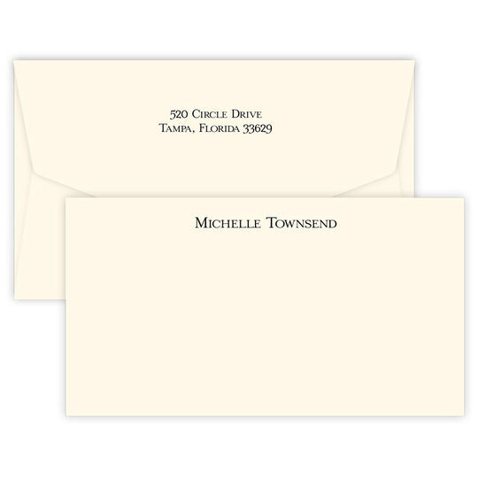 Triple Thick Classic Wide Flat Note Cards